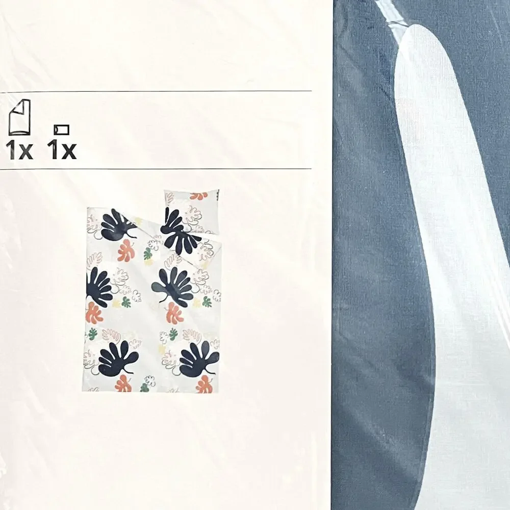 IKEA KANTDRACENA Twin Duvet Cover & Pillowcase